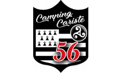 campingcariste Breton 56 - 15x11,2cm - Sticker/autocollant