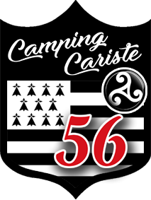 campingcariste Breton 56 - 15x11,2cm - Sticker/autocollant