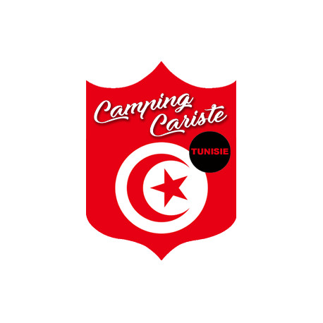 Campingcariste Tunisie - 15x11,2cm - Sticker/autocollant