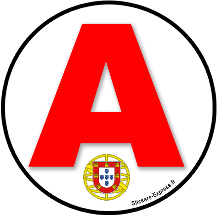 A Portugais - 15cm - Sticker/autocollant