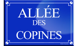 Allée des copines (20x13,2cm) - sticker/autocollant