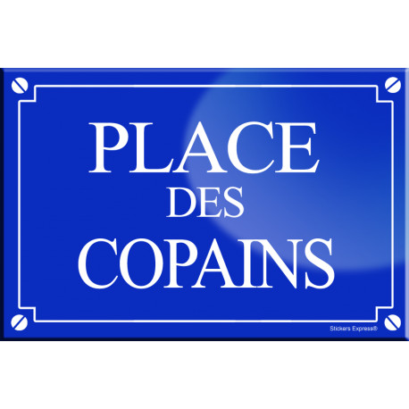 Place des copains (20x13,2cm) - sticker/autocollant