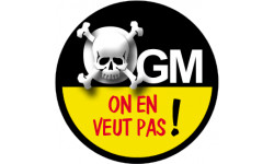 OGM, on en veut pas (10cm) - Sticker/autocollant