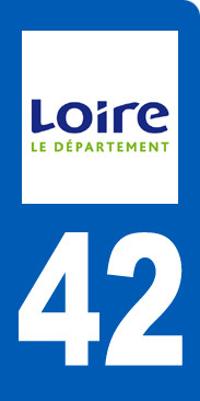 immatriculation 42 la Loire - Sticker/autocollant