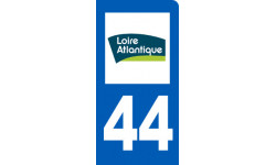 immatriculation 44 Loire-Atlantique - Sticker/autocollant