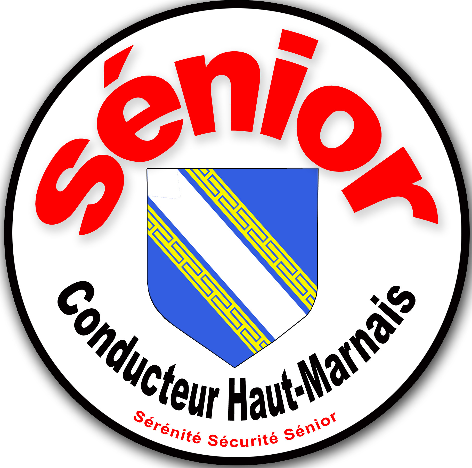 conducteur Sénior Haut-Marnais - 15cm -Sticker/autocollant