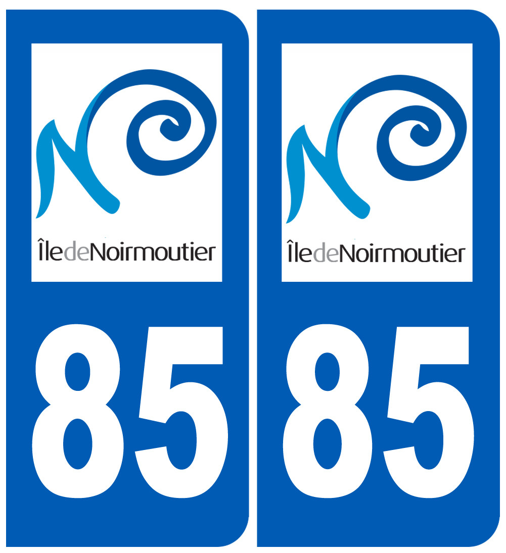 immatriculation 85 Ile de Noirmoutier - Sticker/autocollant