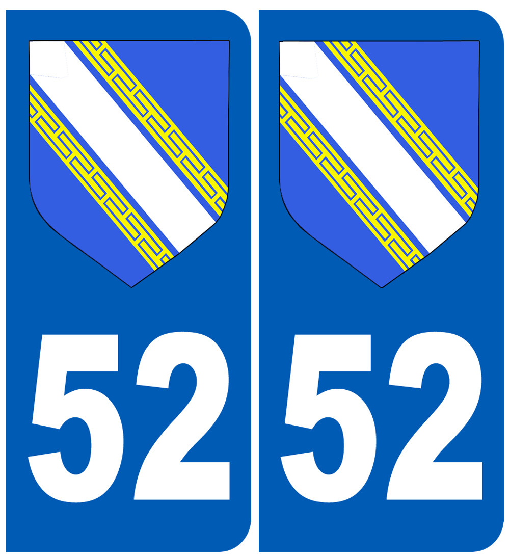 blason Haute-Marne 52 - Sticker/autocollant