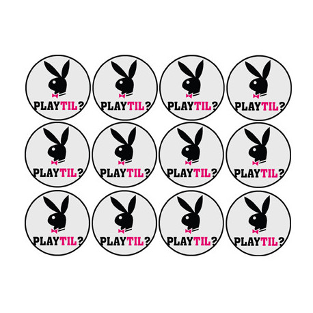 Playtil (12 fois 5cm) - Sticker/autocollant