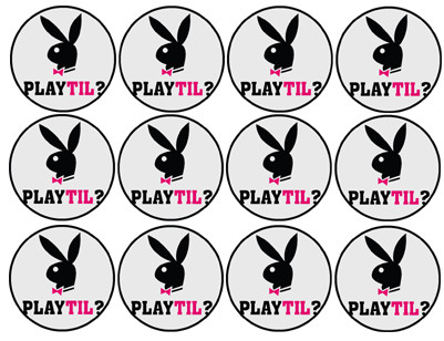 Playtil (12 fois 5cm) - Sticker/autocollant