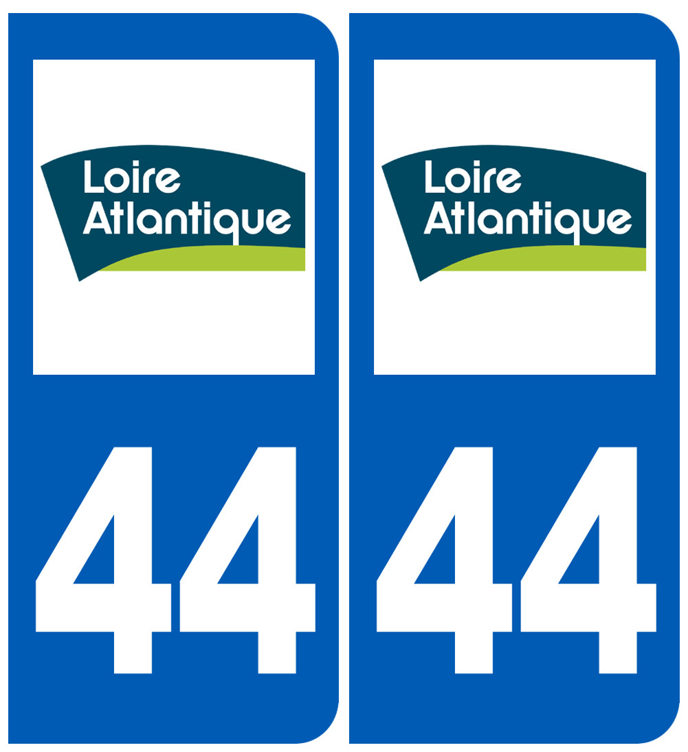 immatriculation 44 (Loire-Atlantique) - Sticker/autocollant