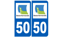 immatriculation 50 (région) - Sticker/autocollant