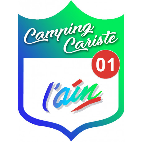 Campingcariste l'Ain 01 - 20x15cm - Sticker/autocollant