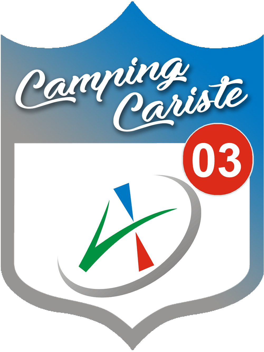 Campingcariste l'Allier 03 - 20x15cm - Sticker/autocollant