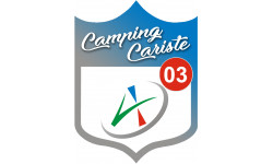 Campingcariste l'Allier 03 - 10x7.5cm - Sticker/autocollant