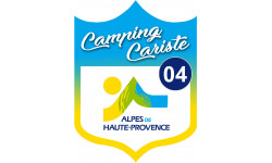 Campingcariste Alpes de Haute-Provence 04 - 20x15cm - Sticker/autocollant