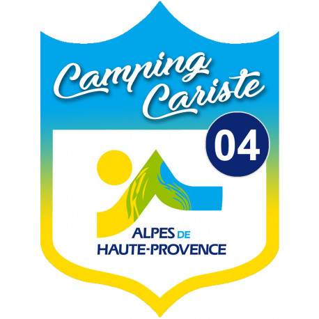 Campingcariste Alpes de Haute-Provence 04 - 20x15cm - Sticker/autocollant