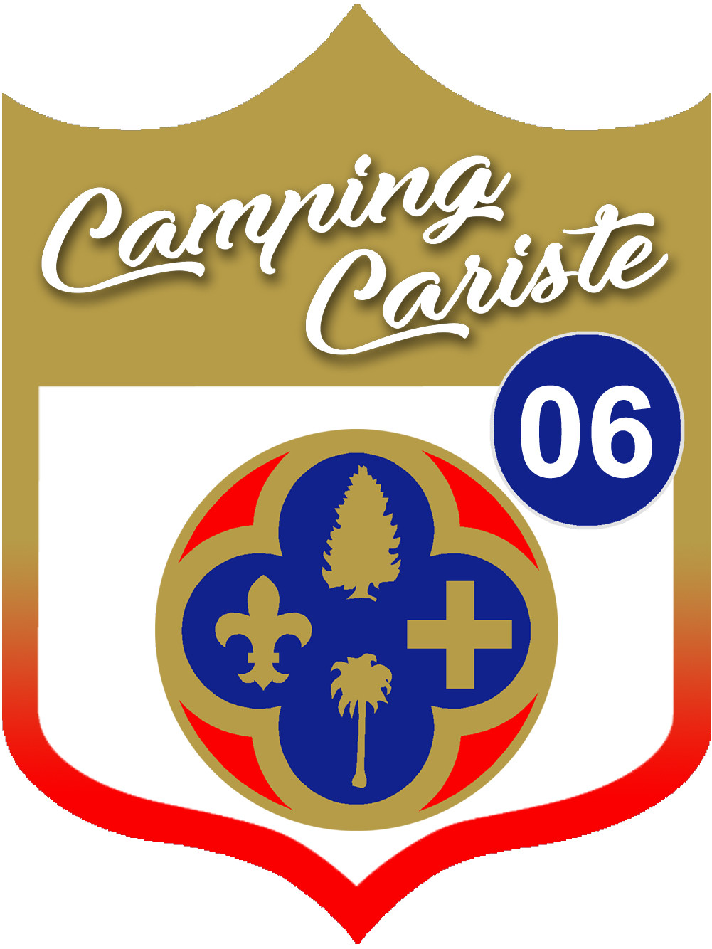 Campingcariste Hautes-Maritimes 06 - 20x15cm - Sticker/autocollant