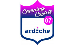 Campingcariste Ardèche 07 - 20x15cm - Sticker/autocollant