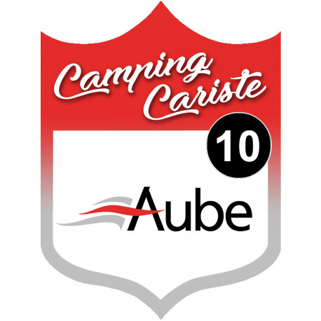 Campingcariste Aube 10 - 10x7.5cm - Sticker/autocollant