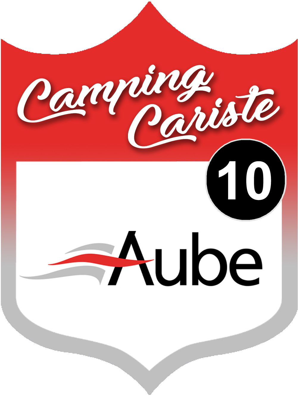 Campingcariste Aube 10 - 10x7.5cm - Sticker/autocollant