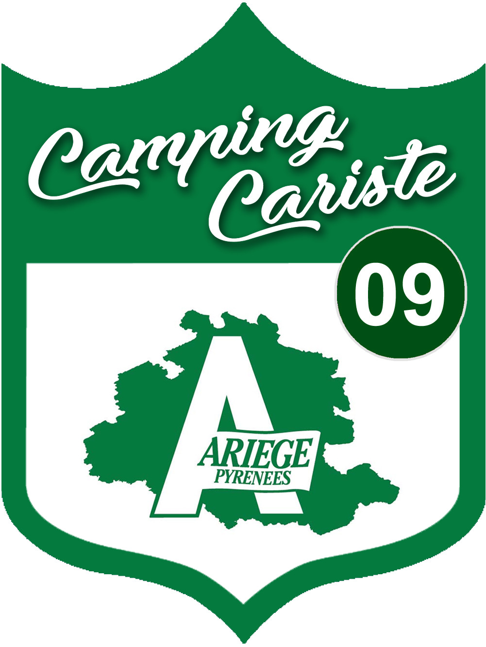 Campingcariste Ariège 09 - 10x7.5cm - Sticker/autocollant