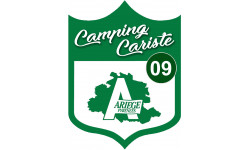 Campingcariste Ariège 09 - 20x15cm - Sticker/autocollant