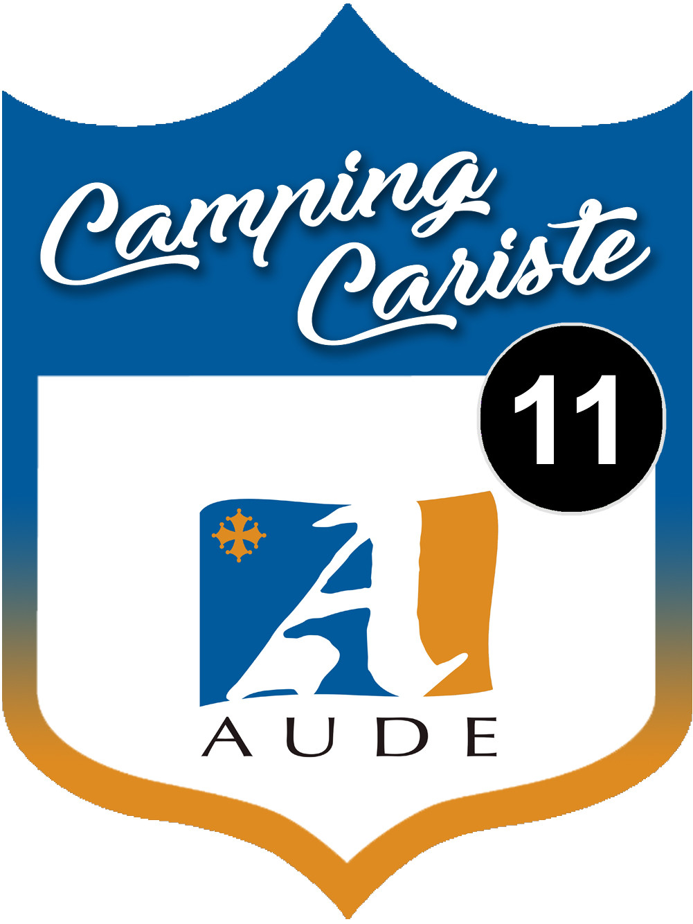 Campingcariste Aude 11 - 10x7.5cm - Sticker/autocollant