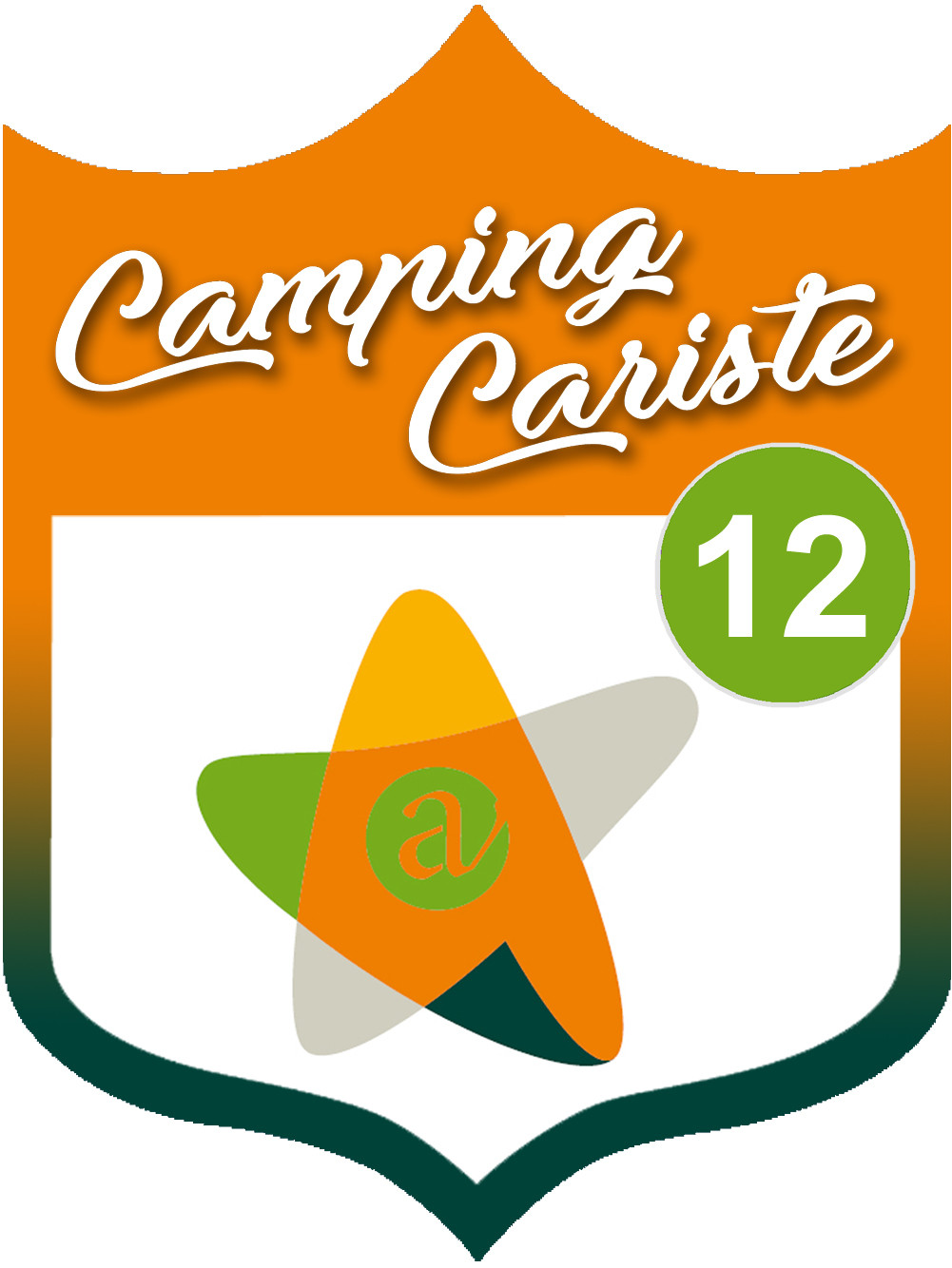 Campingcariste Aveyron 12 - 20x15cm - Sticker/autocollant