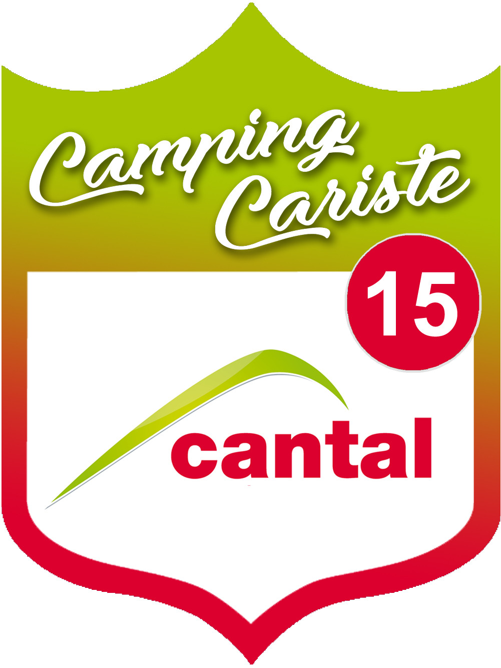 Campingcariste Cantal 15 - 20x15cm - Sticker/autocollant