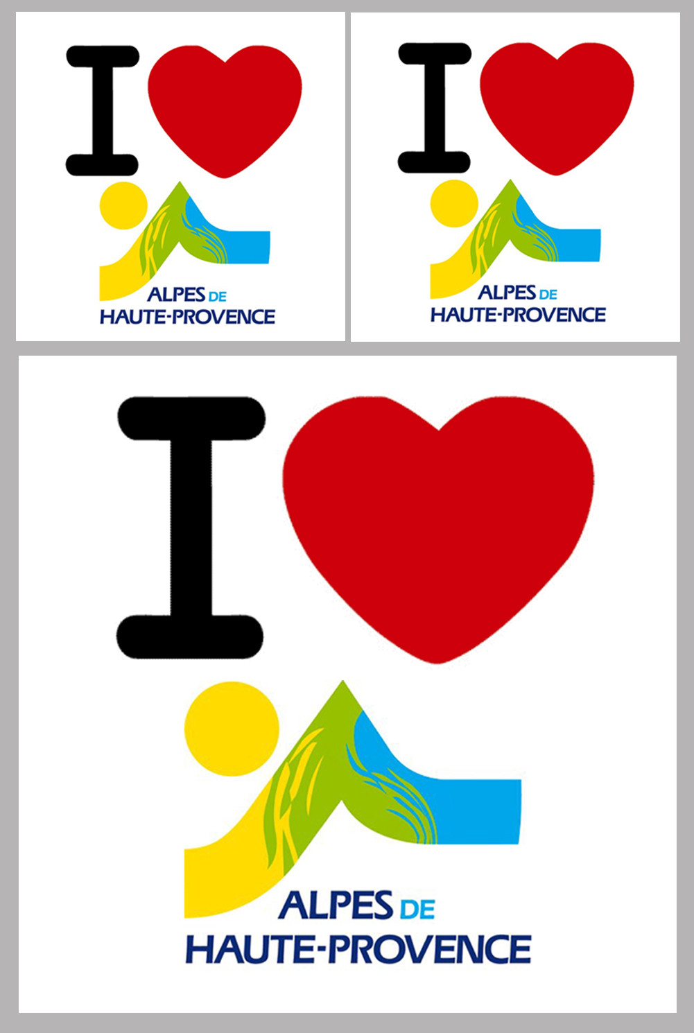 Alpes de Haute-Provence (04) - 1fois 10cm - 2fois 5cm - Sticker/autocollant