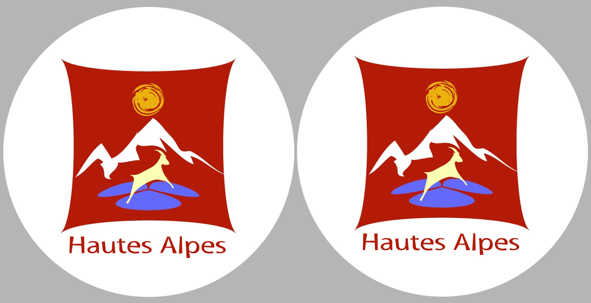 Département Les Hautes Alpes 05  - 2x10cm - Sticker/autocollant