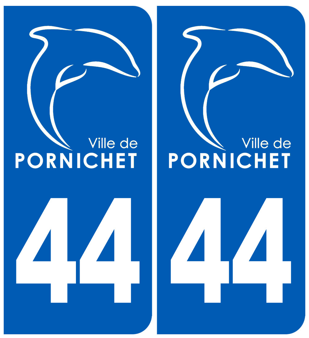 immatriculation 44 Pornichet - Sticker/autocollant