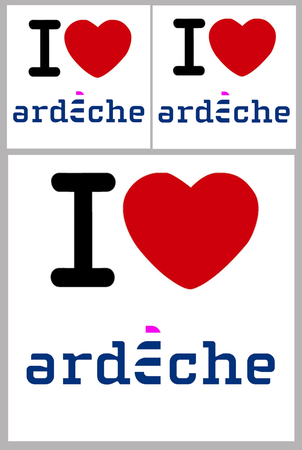 Ardèche (07) - 1fois 10cm - 2fois 5cm - Sticker/autocollant