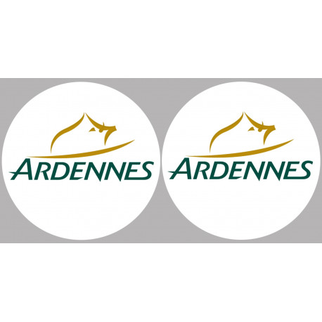 Département Ardennes 08  - 2 autocollants logo - Sticker/autocollant