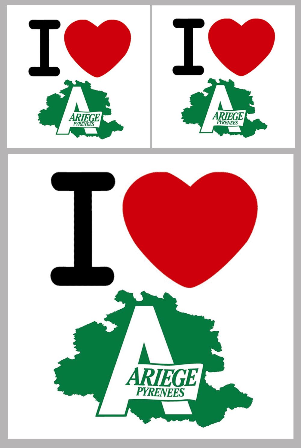 Ariège (09) - 1fois 10cm - 2fois 5cm - Sticker/autocollant