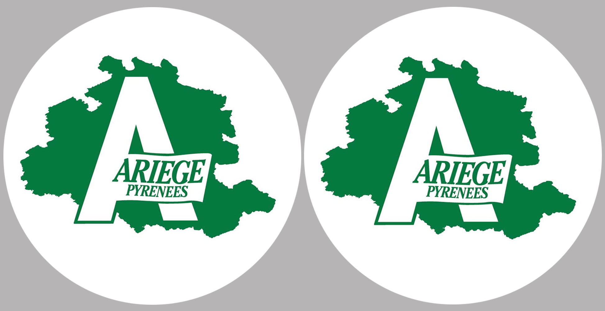 Département Ariège 09  - 2 logos de 10cm - Sticker/autocollant