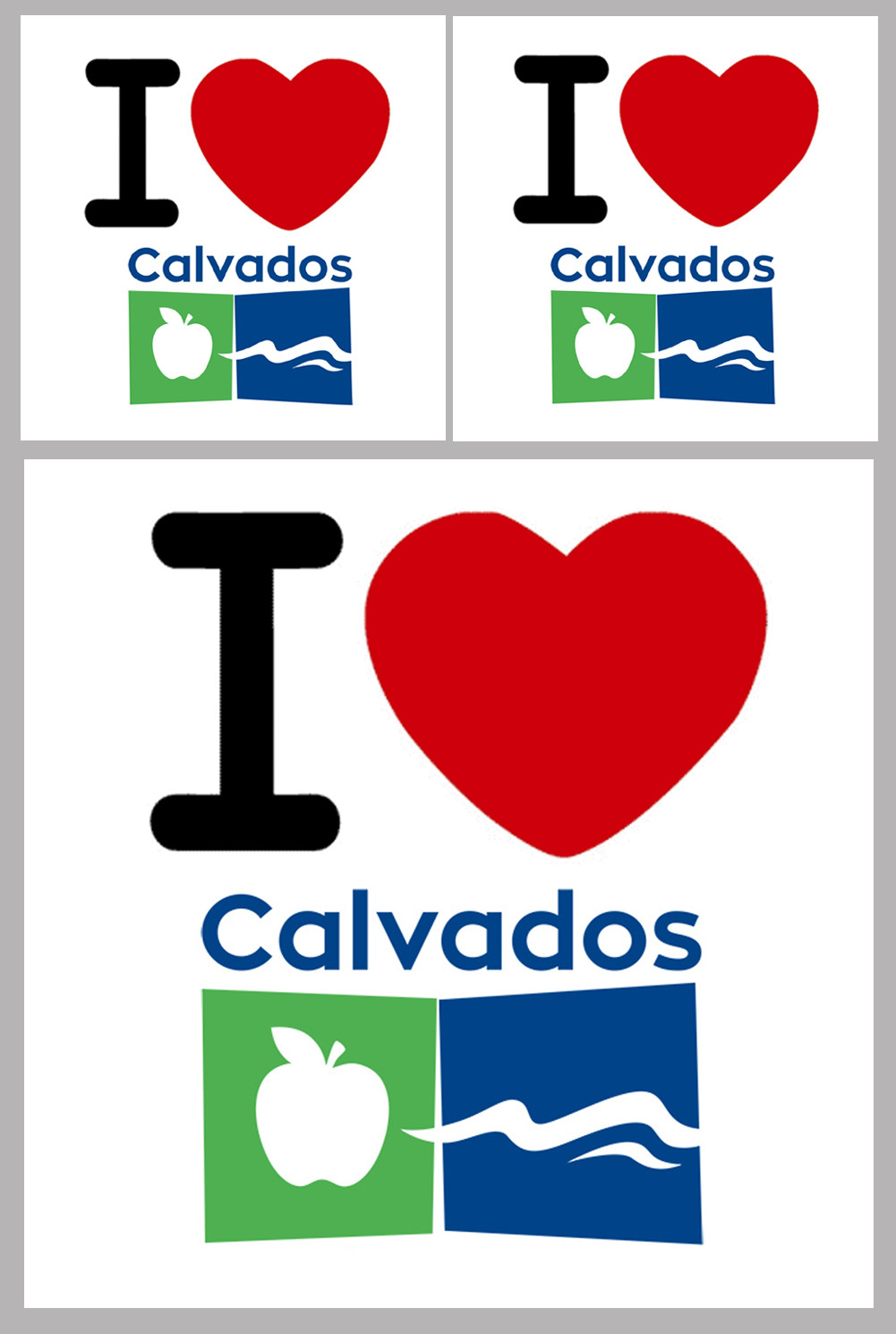 Calvados (14) - 1fois 10cm - 2fois 5cm - Sticker/autocollant