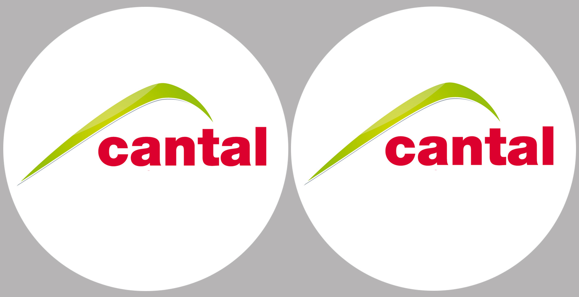 Département Cantal 15  - 2 logos de 10cm - Sticker/autocollant