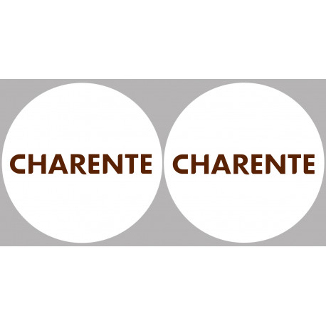 Département La Charente 16  - 2 x 10cm - Sticker/autocollant