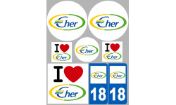 Cher - 8 autocollants variés - Sticker/autocollant