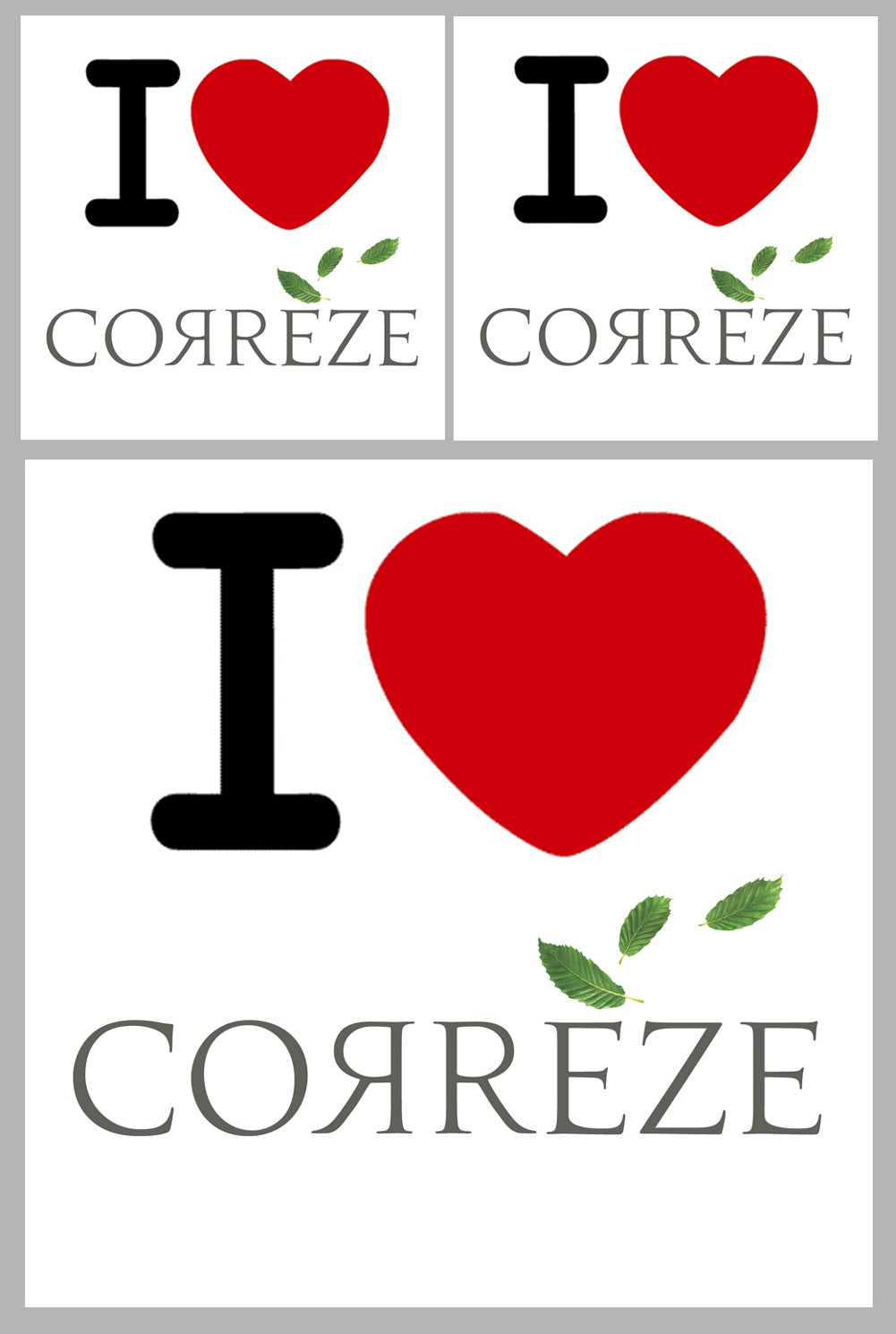 Corrèze (19) - 1fois 10cm - 2fois 5cm - Sticker/autocollant