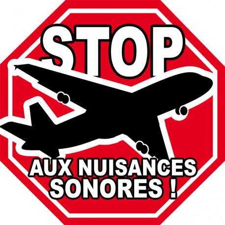 nuisances sonores Stop (20cm) - Sticker/autocollant