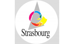 Logo de la ville de Strasbourg - 15cm - Sticker/autocollant