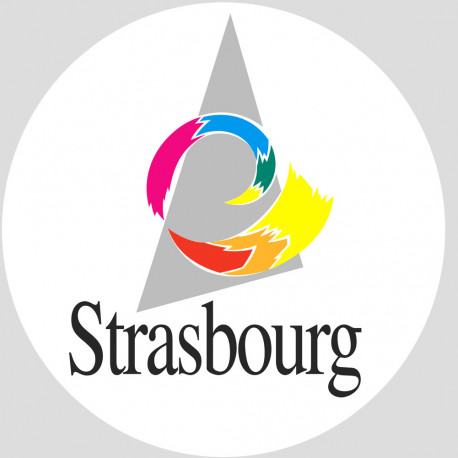 Logo de la ville de Strasbourg - 15cm - Sticker/autocollant