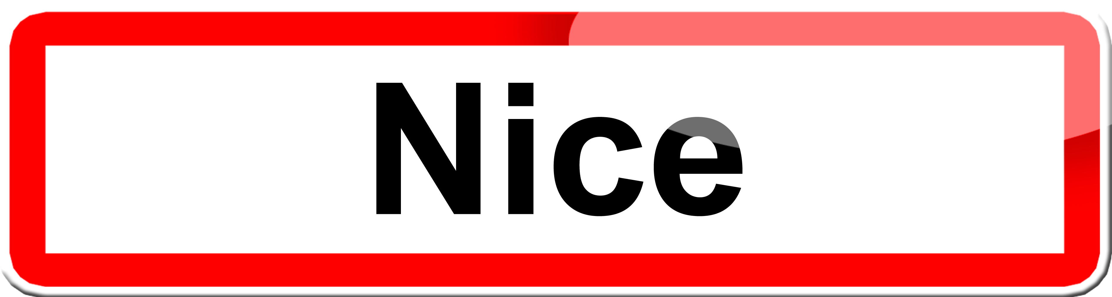 Nice - 15x4 cm - Sticker/autocollant