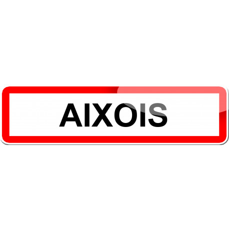 Aixois - 15x4 cm - Sticker/autocollant