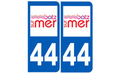 immatriculation 44 Batz sur Mer - Sticker/autocollant