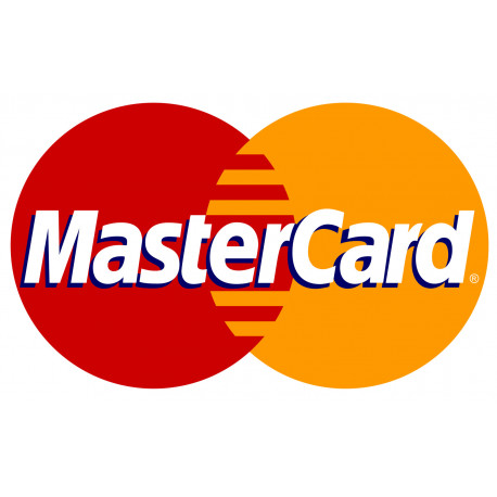 Paiement carte MasterCard accepté - 20x12.3cm - Sticker/autocollant