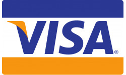 Paiement carte Visa accepté - 15x9.2cm - Sticker/autocollant